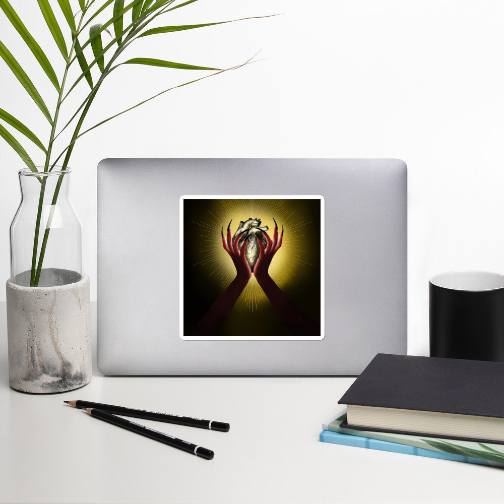 "Illuminated Heart" Sticker