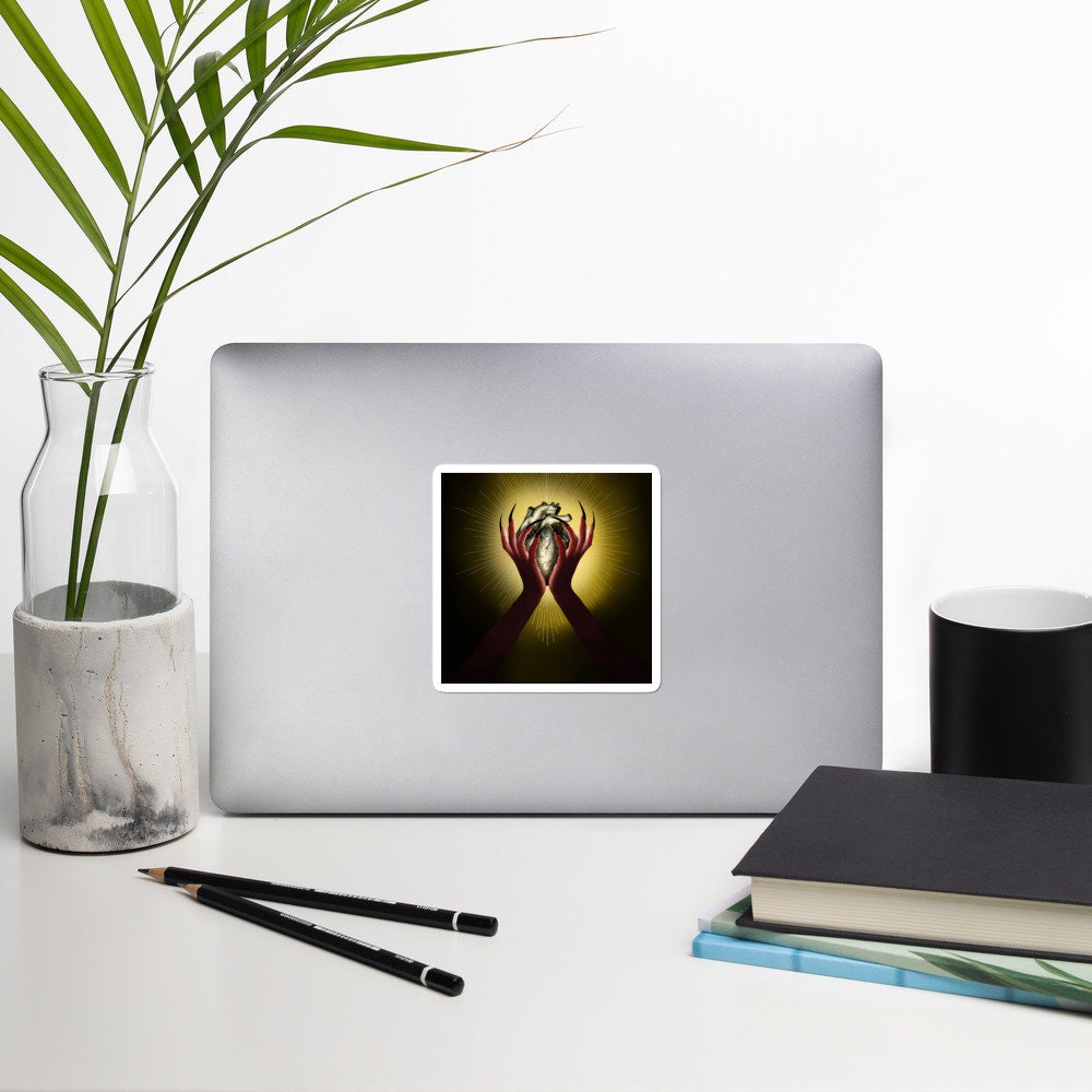 "Illuminated Heart" Sticker