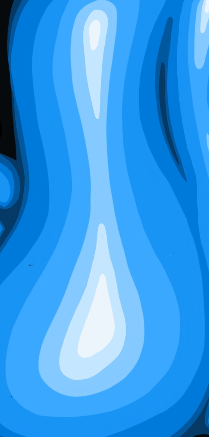 "Blue Nude " Sticker