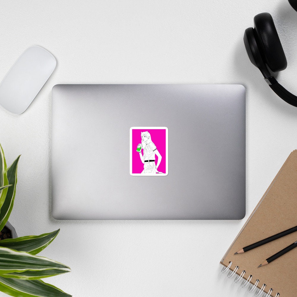 "Hot Pink Devil" Sticker