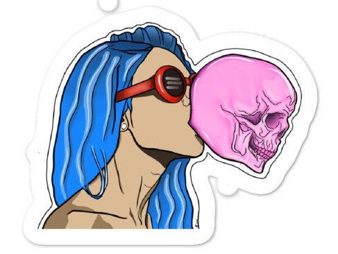 "Double Bubble Trouble" Sticker