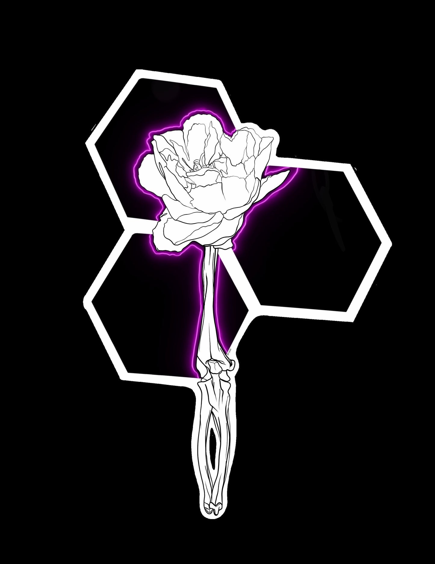 "Peony " Sticker