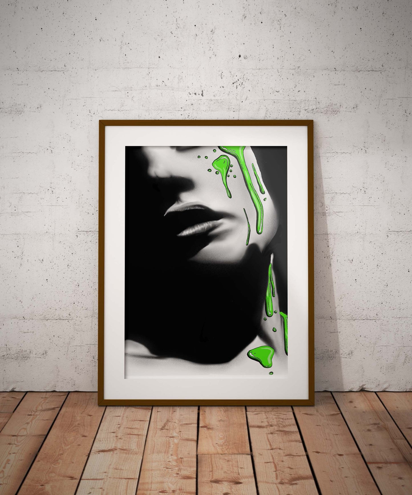 Drip: Green Downloadable Print