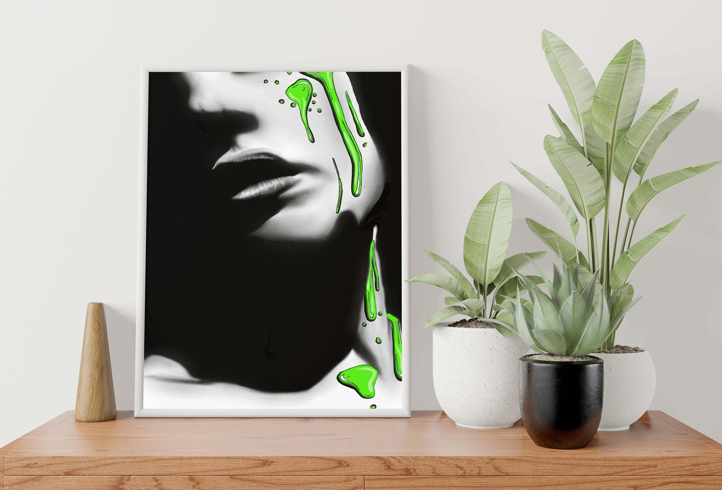 Drip: Green Downloadable Print