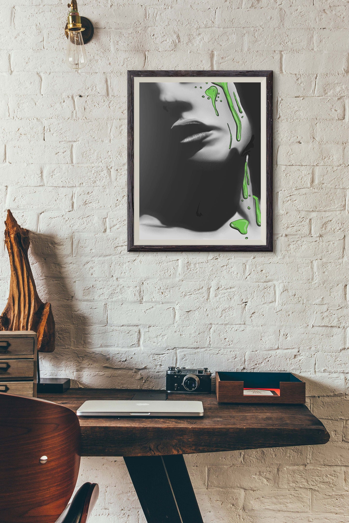 Drip: Green Downloadable Print