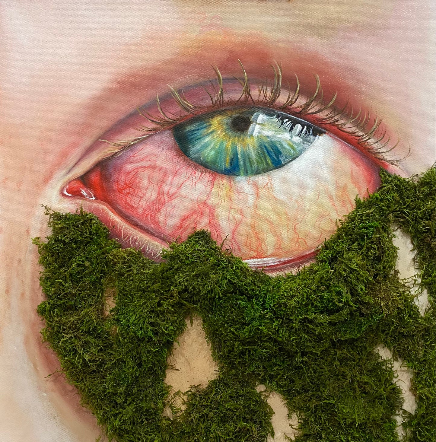 "Gaia's Orgasm" Mixed Media Painting