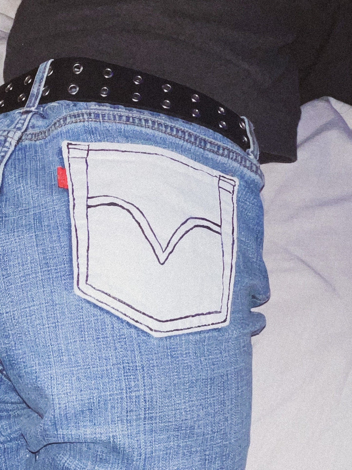 "Yummy" Painted Jeans