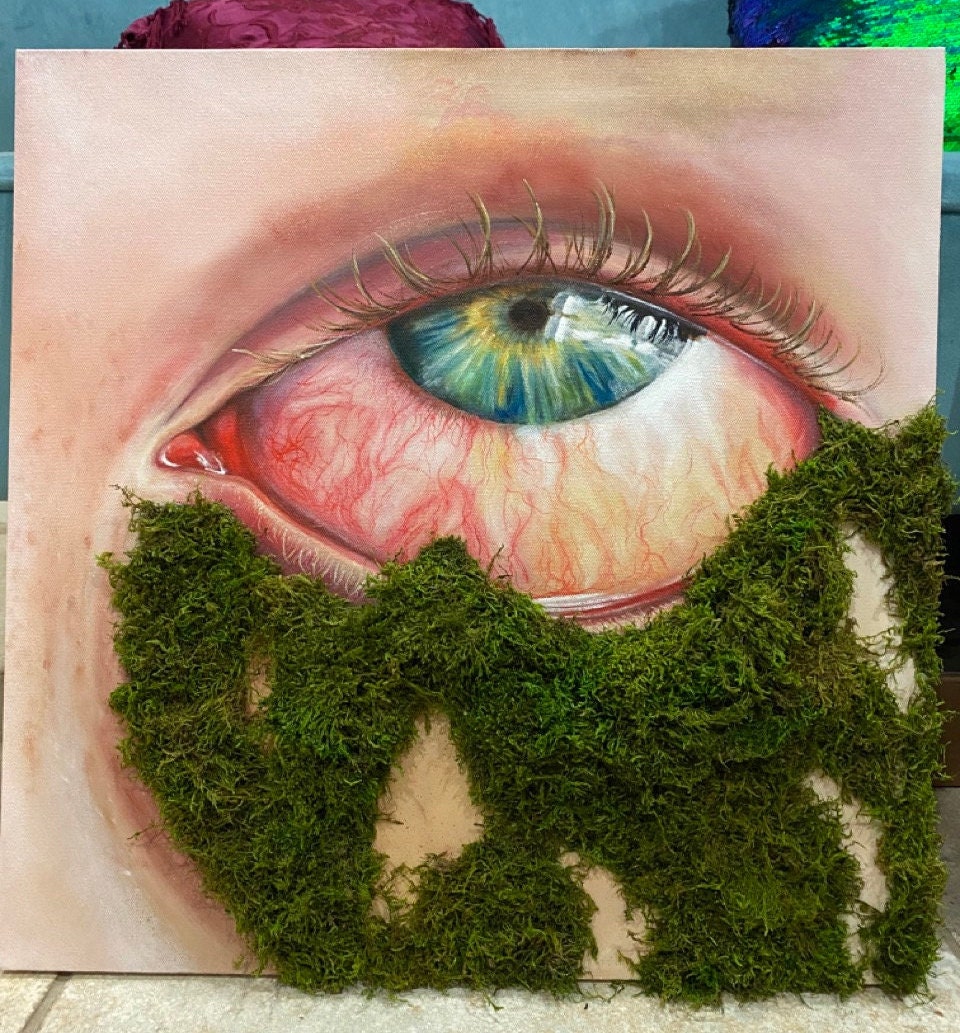 "Gaia's Orgasm" Mixed Media Painting