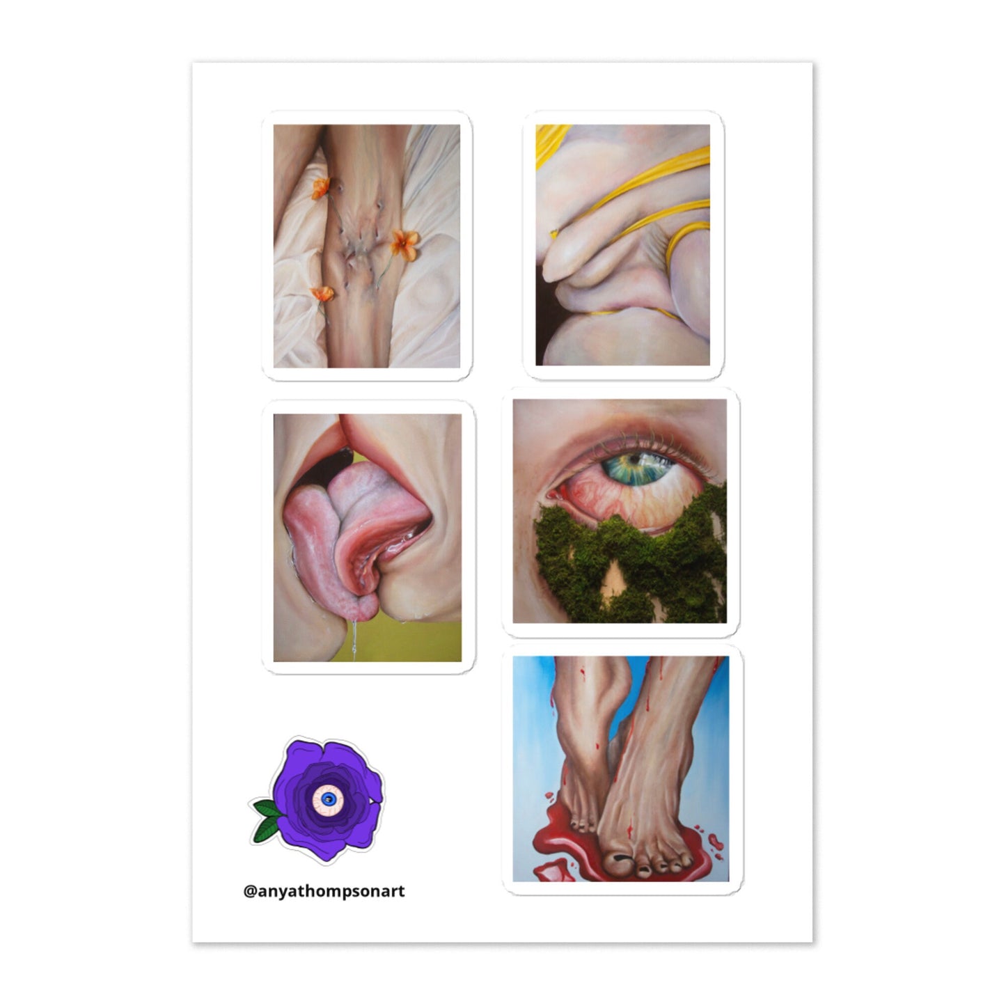 Dichotomy Paintings Sticker Sheet