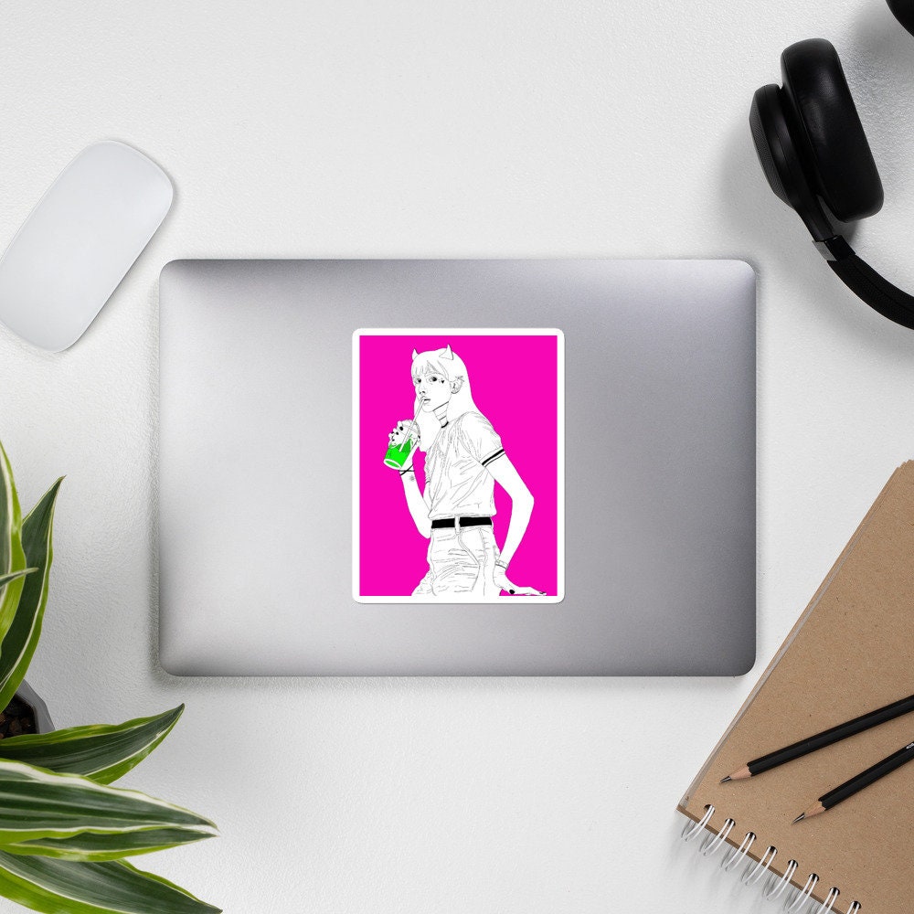 "Hot Pink Devil" Sticker