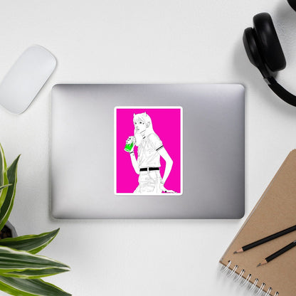 "Hot Pink Devil" Sticker