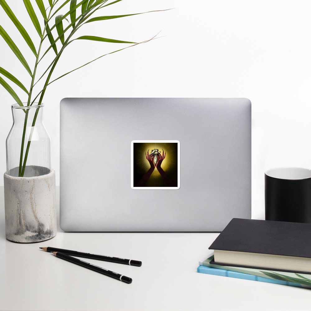 "Illuminated Heart" Sticker