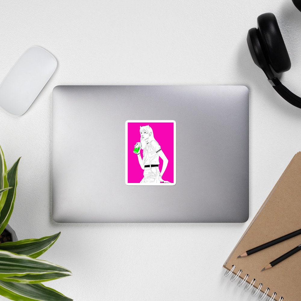 "Hot Pink Devil" Sticker