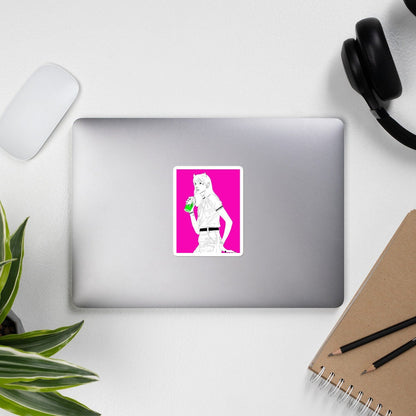 "Hot Pink Devil" Sticker