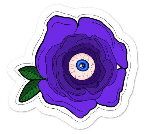 "Eyeball Rose" Sticker
