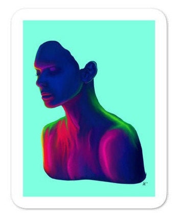 "Neon Lights " Sticker