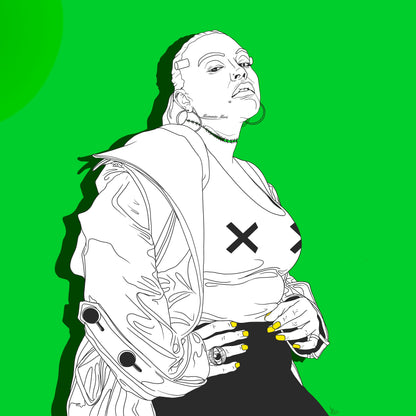 Lime Frankenstein Downloadable Print