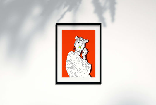 Orange Cyclops Downloadable Print