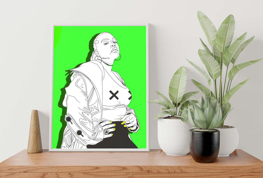 Lime Frankenstein Downloadable Print