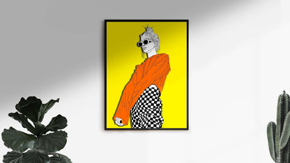 Orange Monster Downloadable Print