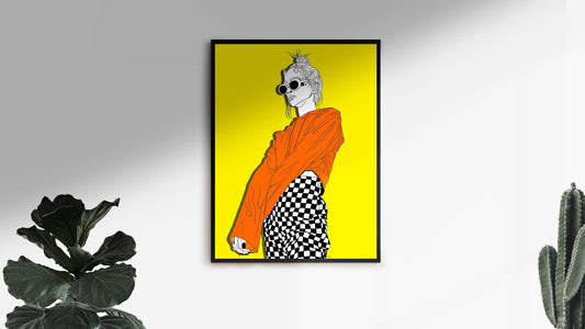 Orange Monster Downloadable Print