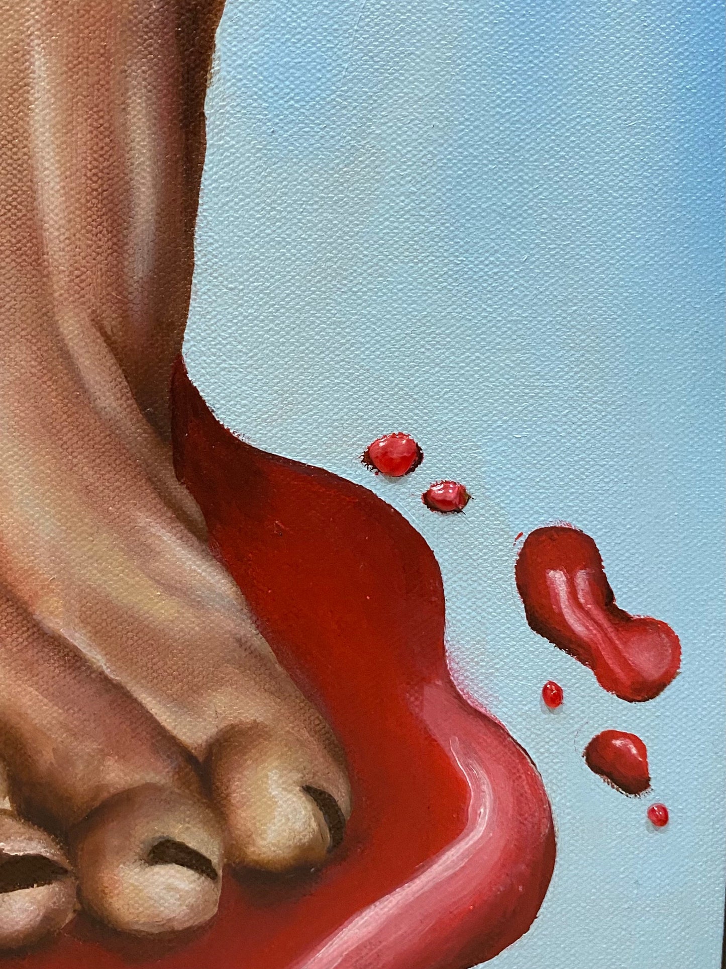 "The Burden" Mixed Media Painting