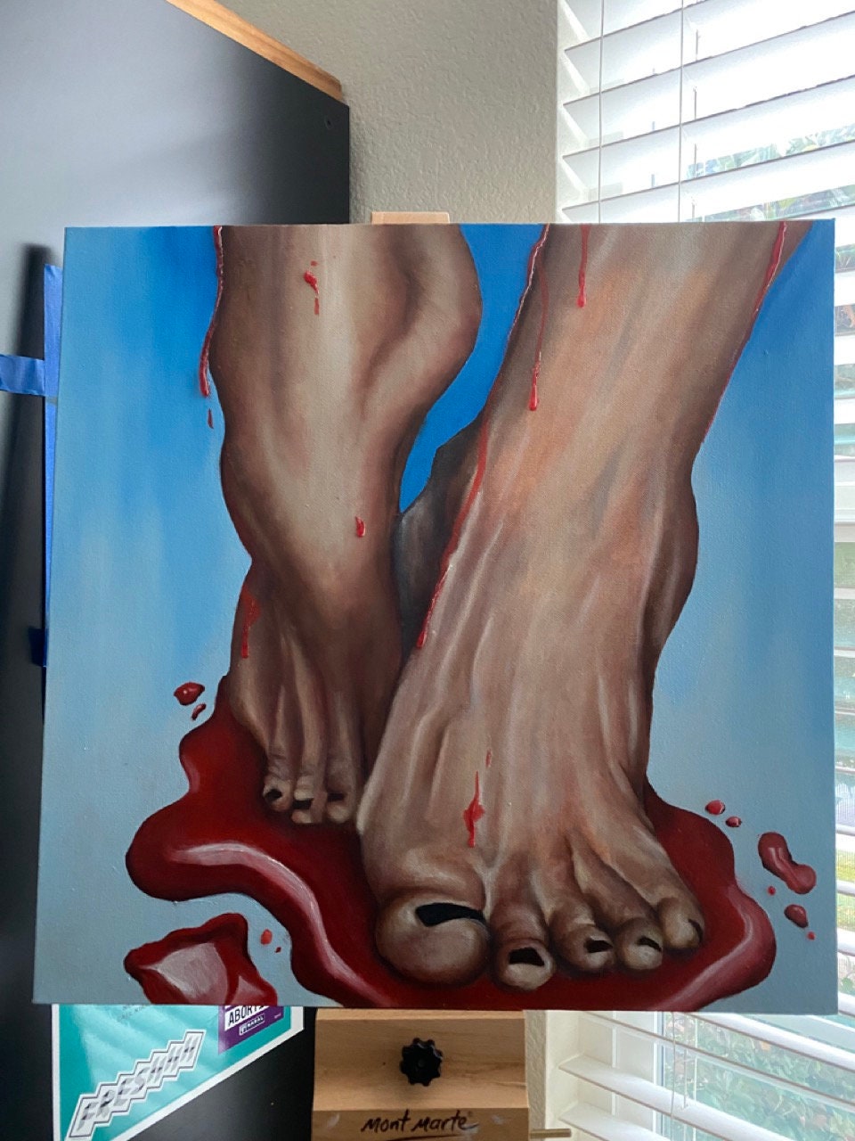 "The Burden" Mixed Media Painting