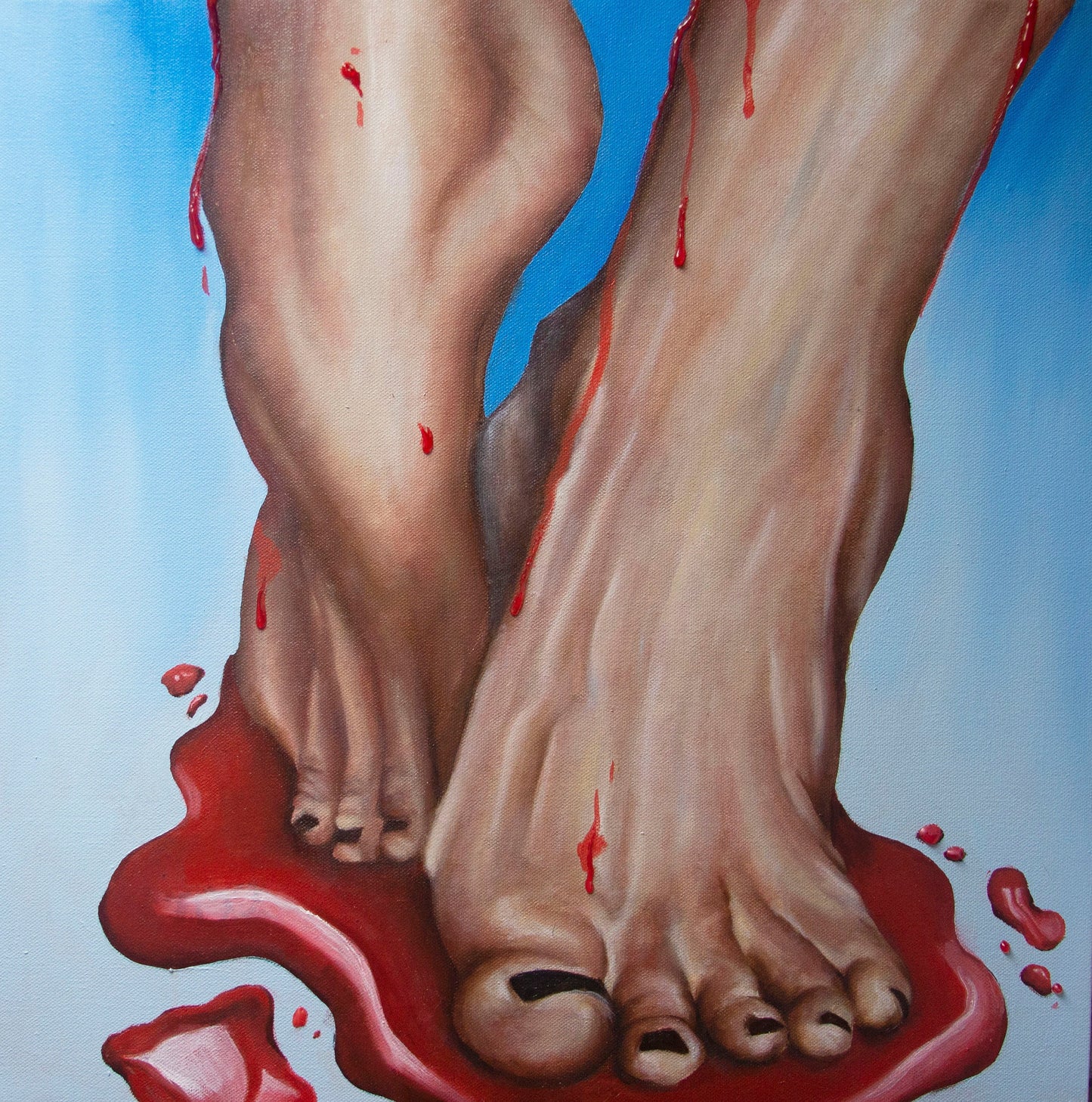 "The Burden" Mixed Media Painting