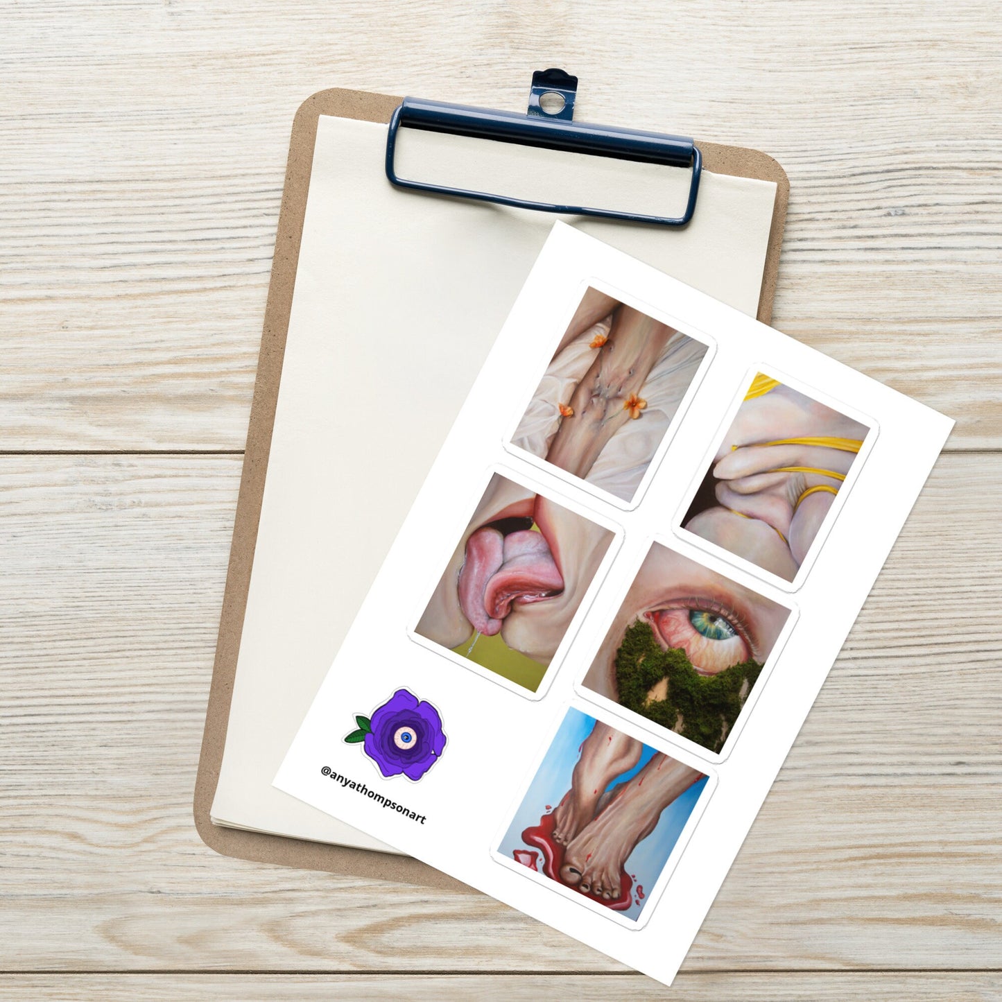 Dichotomy Paintings Sticker Sheet