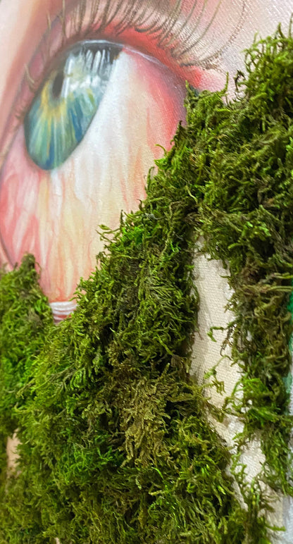 "Gaia's Orgasm" Mixed Media Painting